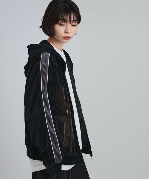 tk.TAKEO KIKUCHI / ティーケー タケオキクチ パーカー | ヴィンテージライクベロアジップパーカー | 詳細14