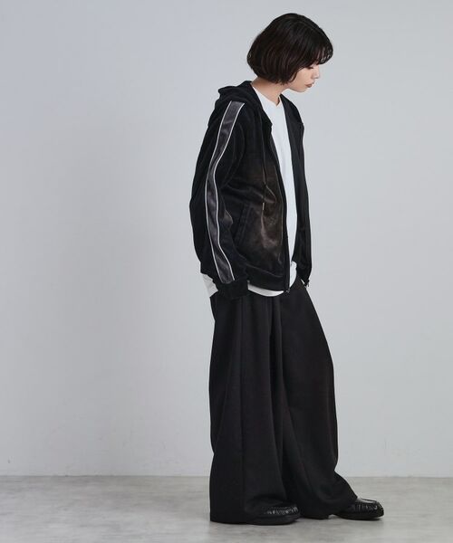 tk.TAKEO KIKUCHI / ティーケー タケオキクチ パーカー | ヴィンテージライクベロアジップパーカー | 詳細16