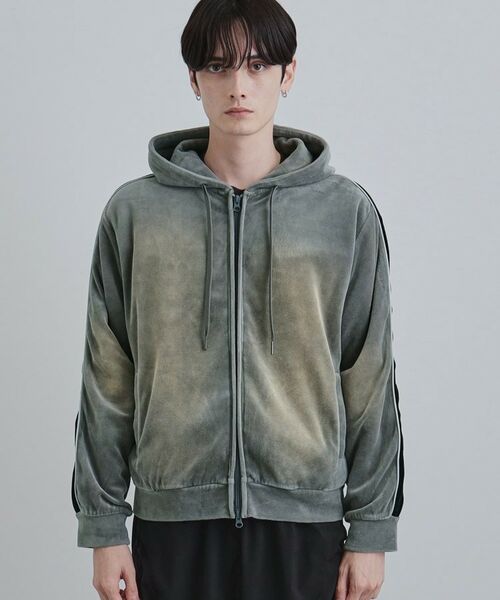 tk.TAKEO KIKUCHI / ティーケー タケオキクチ パーカー | ヴィンテージライクベロアジップパーカー | 詳細18