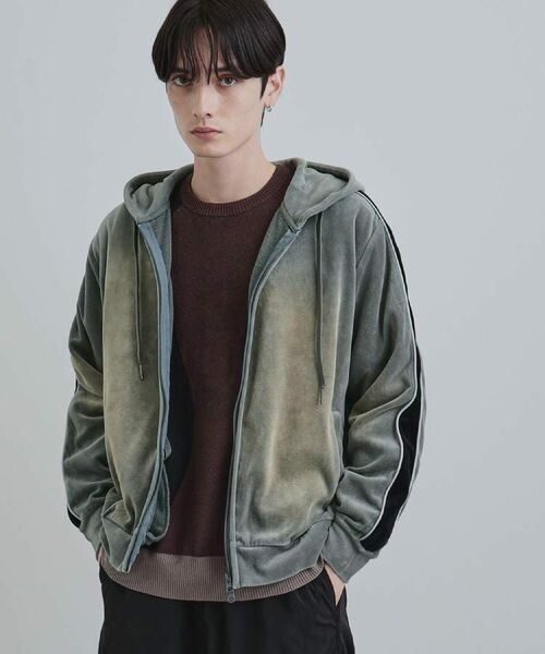 tk.TAKEO KIKUCHI / ティーケー タケオキクチ パーカー | ヴィンテージライクベロアジップパーカー | 詳細2