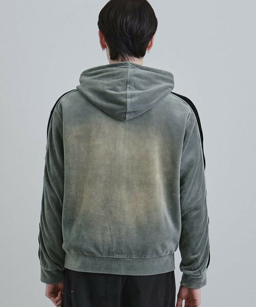 tk.TAKEO KIKUCHI / ティーケー タケオキクチ パーカー | ヴィンテージライクベロアジップパーカー | 詳細20