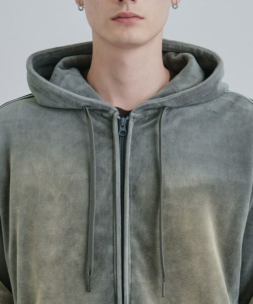 tk.TAKEO KIKUCHI / ティーケー タケオキクチ パーカー | ヴィンテージライクベロアジップパーカー | 詳細21