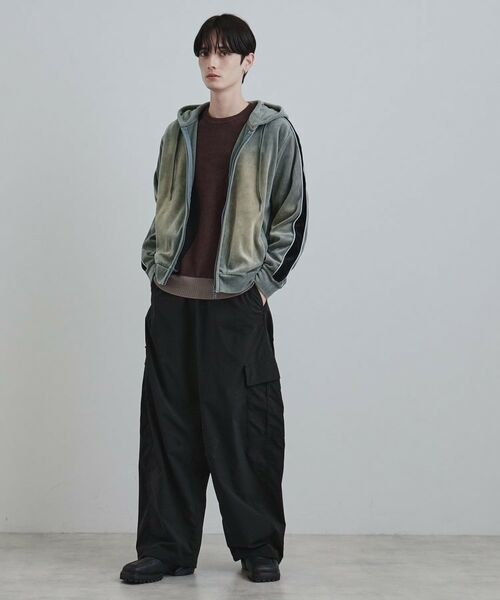 tk.TAKEO KIKUCHI / ティーケー タケオキクチ パーカー | ヴィンテージライクベロアジップパーカー | 詳細4