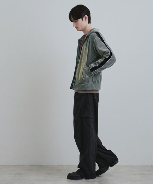 tk.TAKEO KIKUCHI / ティーケー タケオキクチ パーカー | ヴィンテージライクベロアジップパーカー | 詳細5