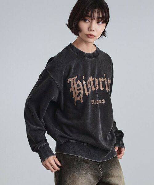 tk.TAKEO KIKUCHI / ティーケー タケオキクチ スウェット | カレッジフロッキープリントスウェット | 詳細13