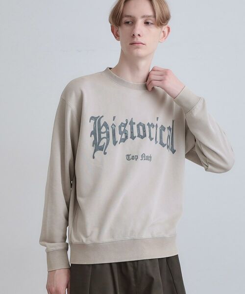 tk.TAKEO KIKUCHI / ティーケー タケオキクチ スウェット | カレッジフロッキープリントスウェット | 詳細2