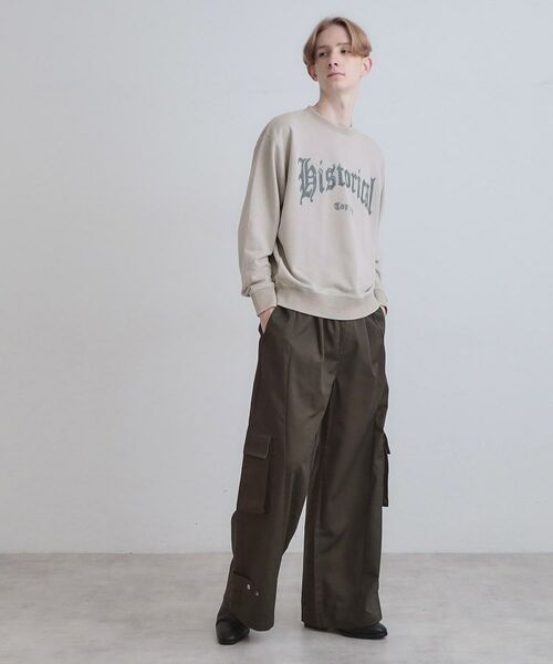 tk.TAKEO KIKUCHI / ティーケー タケオキクチ スウェット | カレッジフロッキープリントスウェット | 詳細3