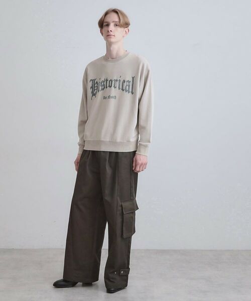 tk.TAKEO KIKUCHI / ティーケー タケオキクチ スウェット | カレッジフロッキープリントスウェット | 詳細4