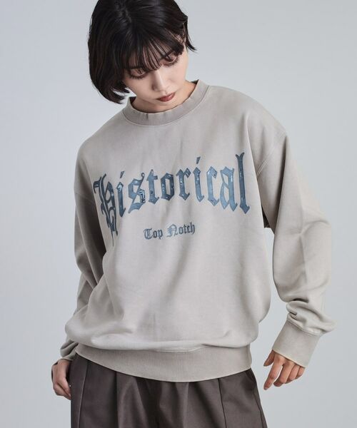 tk.TAKEO KIKUCHI / ティーケー タケオキクチ スウェット | カレッジフロッキープリントスウェット | 詳細6