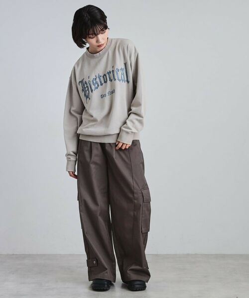 tk.TAKEO KIKUCHI / ティーケー タケオキクチ スウェット | カレッジフロッキープリントスウェット | 詳細7