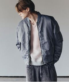 tk.TAKEO KIKUCHI / ティーケー タケオキクチ レザーブルゾン・ジャケット | ヴィンテージライクMA‐1