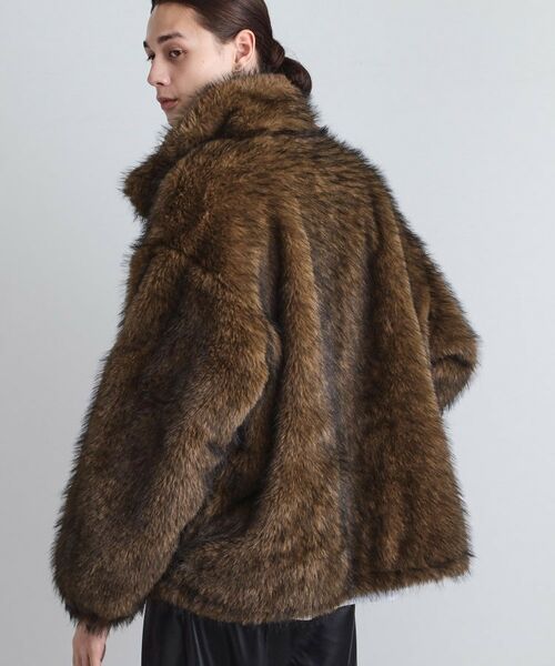 tk.TAKEO KIKUCHI / ティーケー タケオキクチ レザーブルゾン・ジャケット | ミックスフェイクファーブルゾン | 詳細18