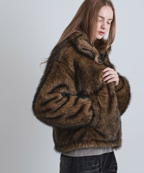 tk.TAKEO KIKUCHI / ティーケー タケオキクチ レザーブルゾン・ジャケット | ミックスフェイクファーブルゾン | 詳細24