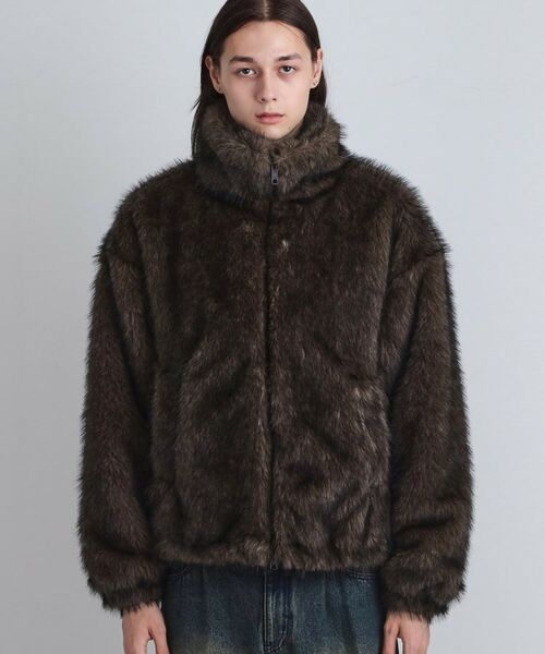 tk.TAKEO KIKUCHI / ティーケー タケオキクチ レザーブルゾン・ジャケット | ミックスフェイクファーブルゾン | 詳細27