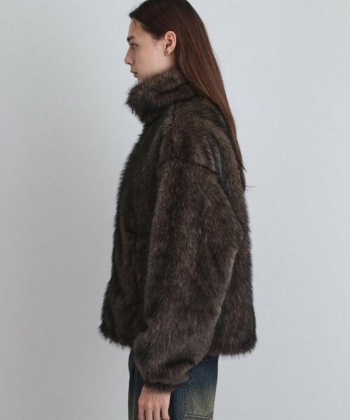 tk.TAKEO KIKUCHI / ティーケー タケオキクチ レザーブルゾン・ジャケット | ミックスフェイクファーブルゾン | 詳細28