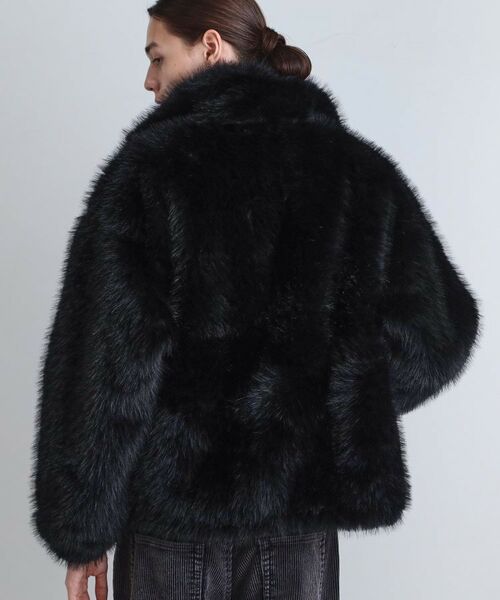 tk.TAKEO KIKUCHI / ティーケー タケオキクチ レザーブルゾン・ジャケット | ミックスフェイクファーブルゾン | 詳細4