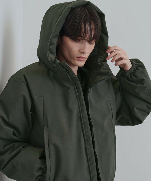 tk.TAKEO KIKUCHI / ティーケー タケオキクチ レザーブルゾン・ジャケット | 【撥水】フーデットインシュレーションブルゾン | 詳細2