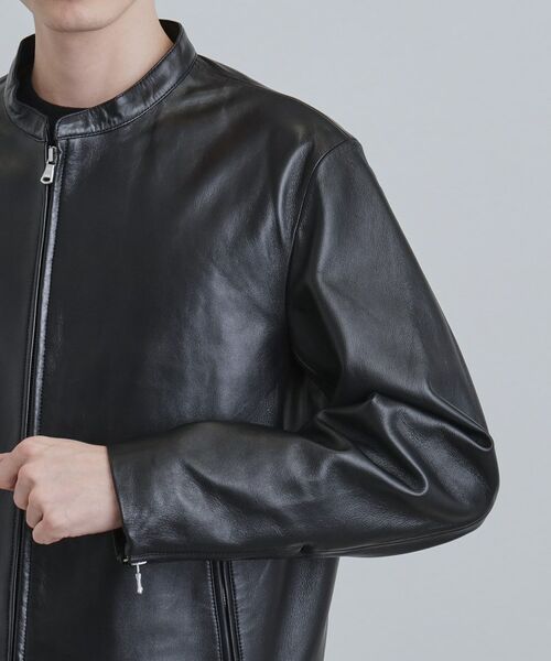 tk.TAKEO KIKUCHI / ティーケー タケオキクチ レザーブルゾン・ジャケット | 【本革】ラムレザーシングルライダース | 詳細10
