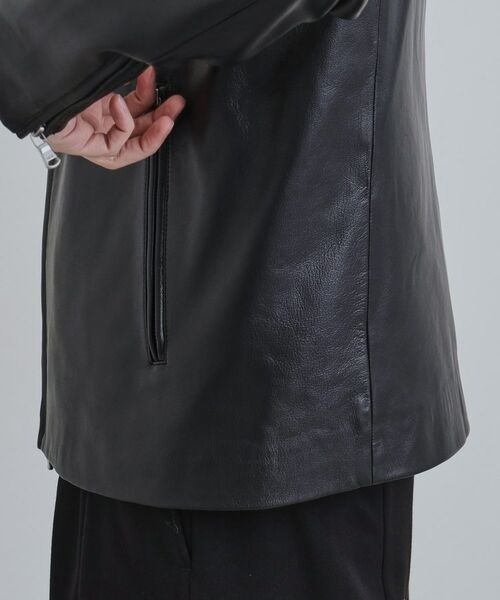 tk.TAKEO KIKUCHI / ティーケー タケオキクチ レザーブルゾン・ジャケット | 【本革】ラムレザーシングルライダース | 詳細11