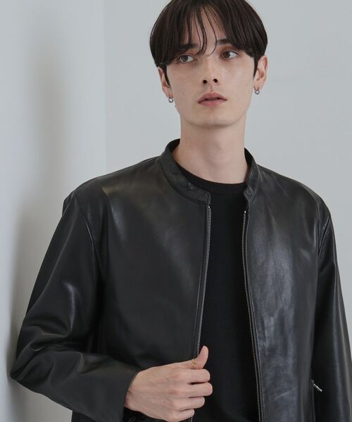 tk.TAKEO KIKUCHI / ティーケー タケオキクチ レザーブルゾン・ジャケット | 【本革】ラムレザーシングルライダース | 詳細2