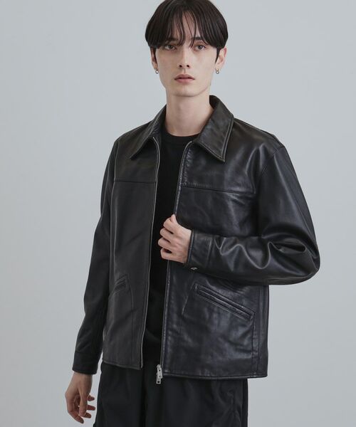 tk.TAKEO KIKUCHI / ティーケー タケオキクチ レザーブルゾン・ジャケット | 【本革】レザースポーツジャケット | 詳細2