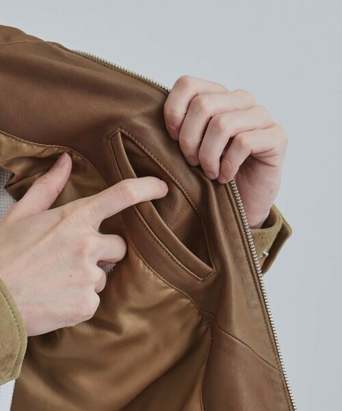 tk.TAKEO KIKUCHI / ティーケー タケオキクチ レザーブルゾン・ジャケット | 【本革】レザースポーツジャケット | 詳細24