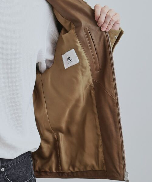 tk.TAKEO KIKUCHI / ティーケー タケオキクチ レザーブルゾン・ジャケット | 【本革】レザースポーツジャケット | 詳細25