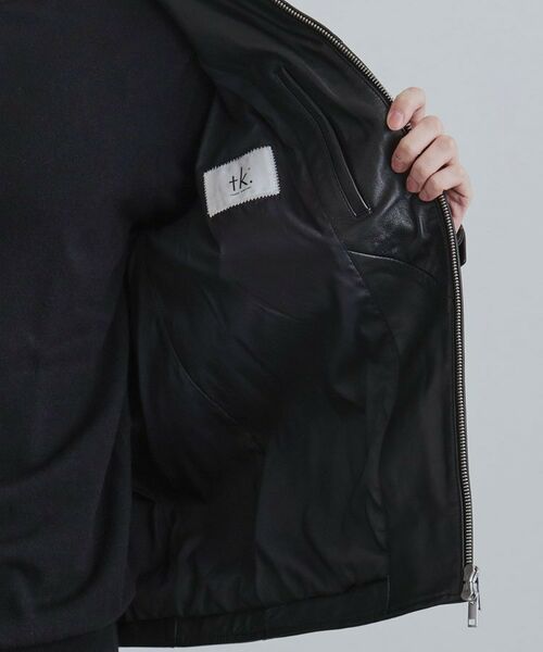 tk.TAKEO KIKUCHI / ティーケー タケオキクチ レザーブルゾン・ジャケット | 【本革】レザースポーツジャケット | 詳細9
