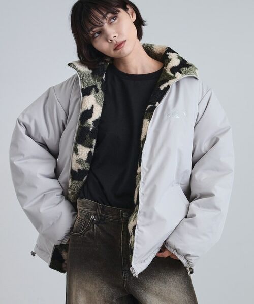 tk.TAKEO KIKUCHI / ティーケー タケオキクチ レザーブルゾン・ジャケット | 【WEB限定】リバーシブルボアブルゾン | 詳細16