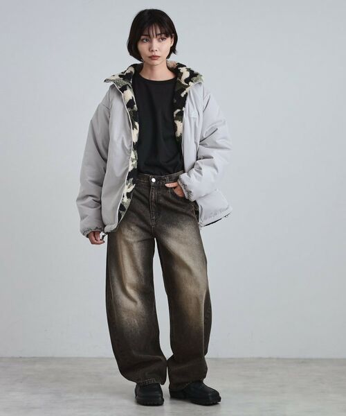 tk.TAKEO KIKUCHI / ティーケー タケオキクチ レザーブルゾン・ジャケット | 【WEB限定】リバーシブルボアブルゾン | 詳細17