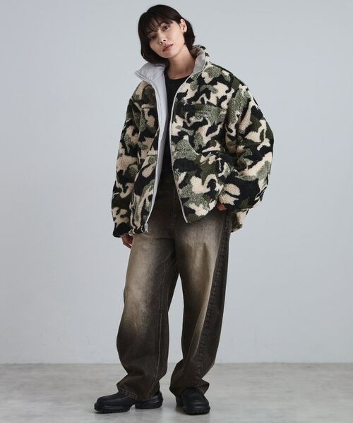 tk.TAKEO KIKUCHI / ティーケー タケオキクチ レザーブルゾン・ジャケット | 【WEB限定】リバーシブルボアブルゾン | 詳細20