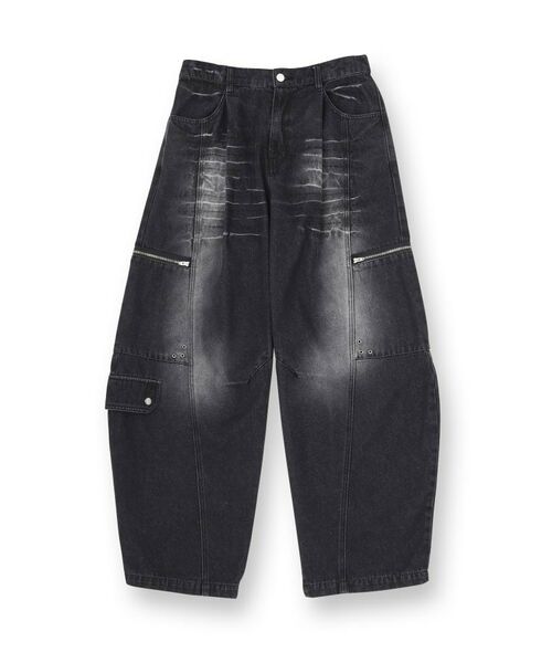 tk.TAKEO KIKUCHI / ティーケー タケオキクチ デニムパンツ | ヴィンテージライクデニムカーゴパンツ | 詳細1