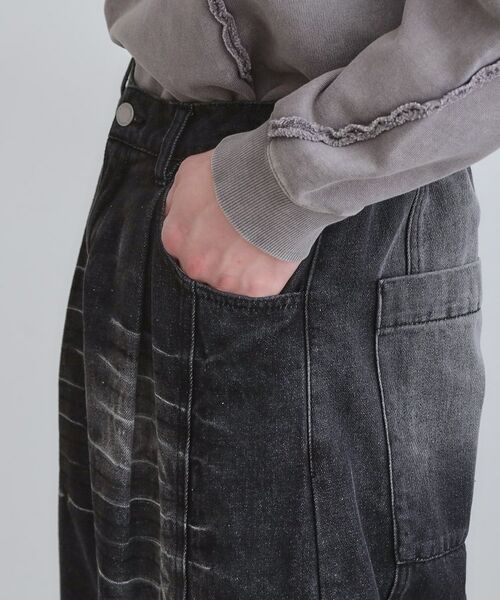 tk.TAKEO KIKUCHI / ティーケー タケオキクチ デニムパンツ | ヴィンテージライクデニムカーゴパンツ | 詳細16
