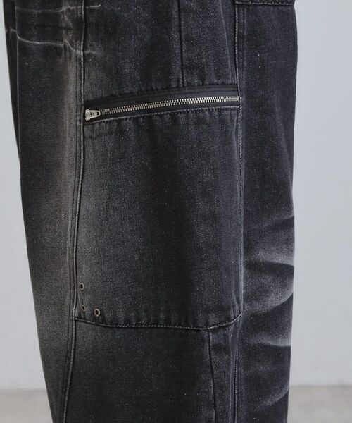 tk.TAKEO KIKUCHI / ティーケー タケオキクチ デニムパンツ | ヴィンテージライクデニムカーゴパンツ | 詳細18