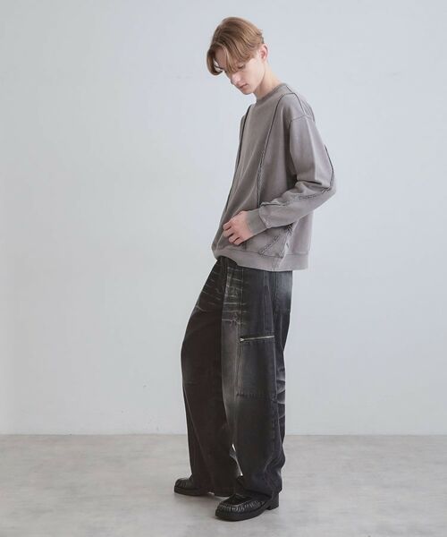 tk.TAKEO KIKUCHI / ティーケー タケオキクチ デニムパンツ | ヴィンテージライクデニムカーゴパンツ | 詳細5