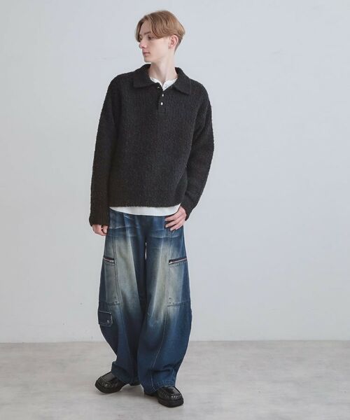 tk.TAKEO KIKUCHI / ティーケー タケオキクチ デニムパンツ | ヴィンテージライクデニムカーゴパンツ | 詳細9