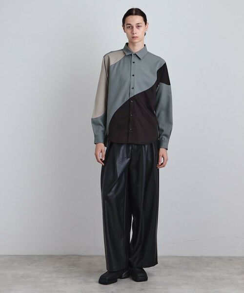 tk.TAKEO KIKUCHI / ティーケー タケオキクチ シャツ・ブラウス | ヘリンボーンカーブスイッチシャツ | 詳細11