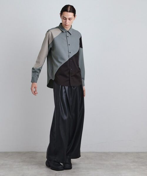 tk.TAKEO KIKUCHI / ティーケー タケオキクチ シャツ・ブラウス | ヘリンボーンカーブスイッチシャツ | 詳細12