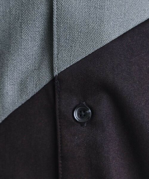 tk.TAKEO KIKUCHI / ティーケー タケオキクチ シャツ・ブラウス | ヘリンボーンカーブスイッチシャツ | 詳細13