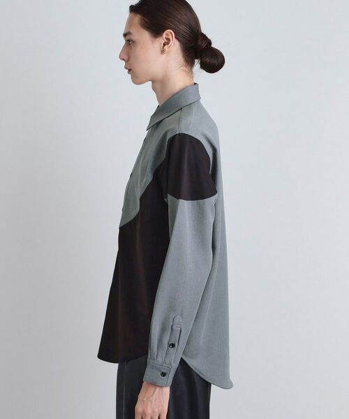 tk.TAKEO KIKUCHI / ティーケー タケオキクチ シャツ・ブラウス | ヘリンボーンカーブスイッチシャツ | 詳細15