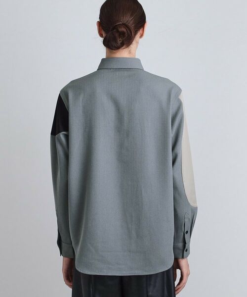 tk.TAKEO KIKUCHI / ティーケー タケオキクチ シャツ・ブラウス | ヘリンボーンカーブスイッチシャツ | 詳細16