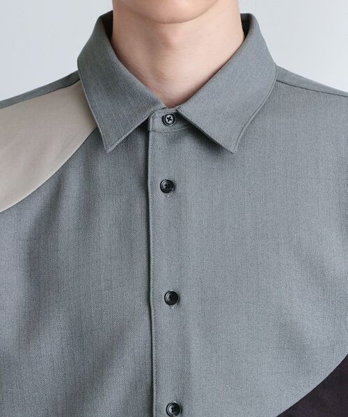 tk.TAKEO KIKUCHI / ティーケー タケオキクチ シャツ・ブラウス | ヘリンボーンカーブスイッチシャツ | 詳細17