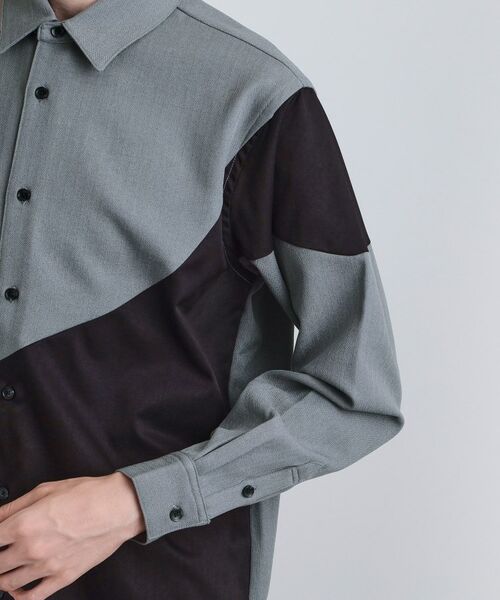 tk.TAKEO KIKUCHI / ティーケー タケオキクチ シャツ・ブラウス | ヘリンボーンカーブスイッチシャツ | 詳細18