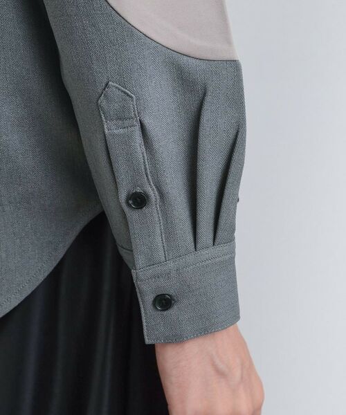 tk.TAKEO KIKUCHI / ティーケー タケオキクチ シャツ・ブラウス | ヘリンボーンカーブスイッチシャツ | 詳細19