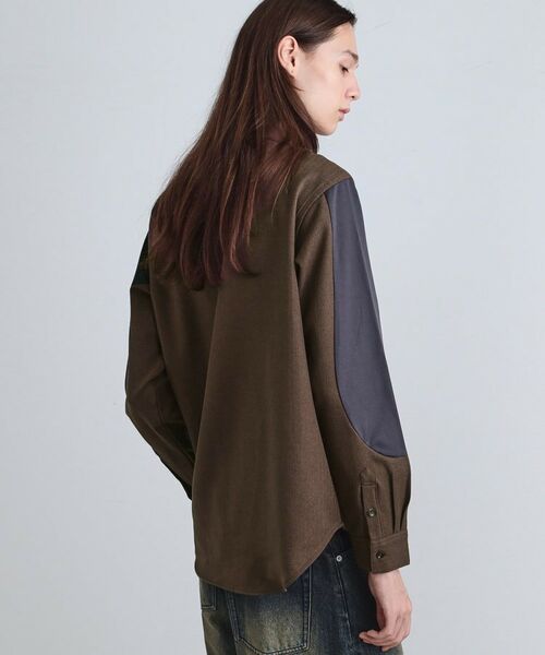 tk.TAKEO KIKUCHI / ティーケー タケオキクチ シャツ・ブラウス | ヘリンボーンカーブスイッチシャツ | 詳細6