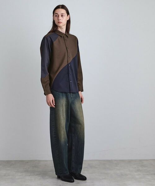 tk.TAKEO KIKUCHI / ティーケー タケオキクチ シャツ・ブラウス | ヘリンボーンカーブスイッチシャツ | 詳細7