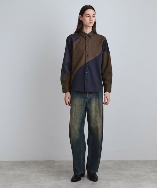 tk.TAKEO KIKUCHI / ティーケー タケオキクチ シャツ・ブラウス | ヘリンボーンカーブスイッチシャツ | 詳細8