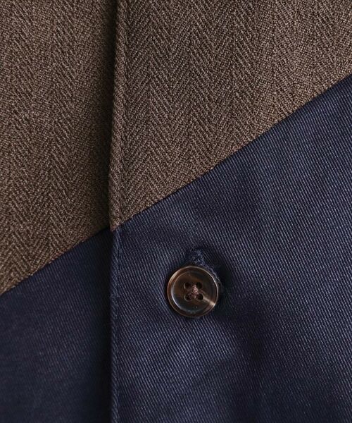 tk.TAKEO KIKUCHI / ティーケー タケオキクチ シャツ・ブラウス | ヘリンボーンカーブスイッチシャツ | 詳細9