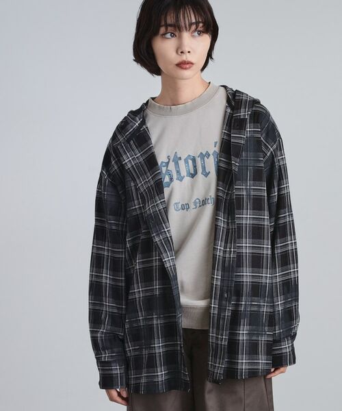 tk.TAKEO KIKUCHI / ティーケー タケオキクチ シャツ・ブラウス | ヴィンテージフードチェックシャツ | 詳細7