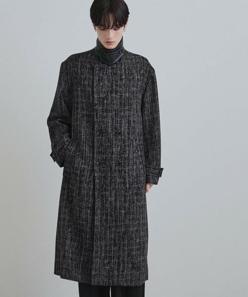 tk.TAKEO KIKUCHI / ティーケー タケオキクチ その他アウター | ツイードダブルオーバーコート | 詳細10